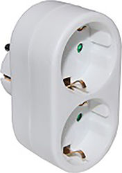 Adeleq T-Shaped Wall Plug 2 Sockets Adeleq T-Shaped Wall Plug 2 Sockets