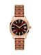 Visetti Sensual Watch with Brown Metal Bracelet