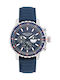 Nautica Icebreak Cup Battery Chronograph Watch with Fabric Strap Blue