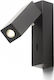 Rendl Light Studio Fado I Wall Единично LED Неутрално бяло Спот в Черен Цвят