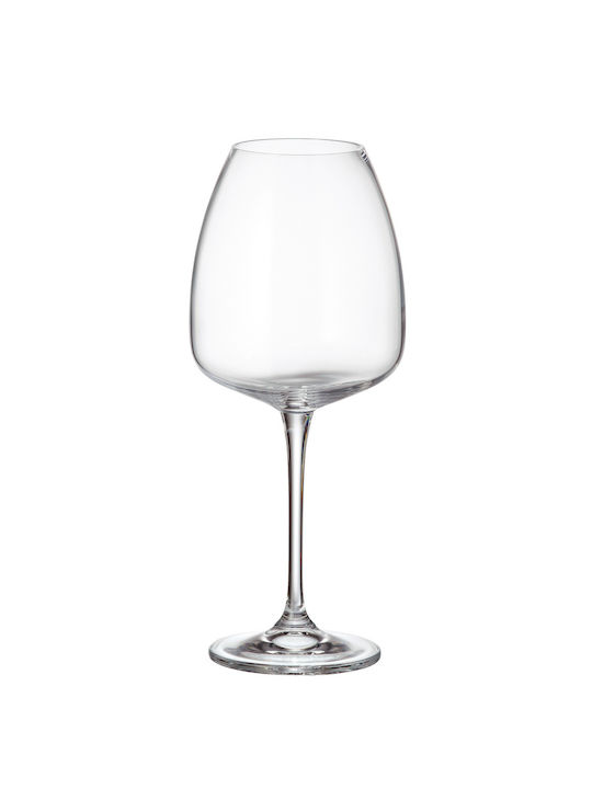 Bohemia Anser Set Gläser für Rotwein aus Kristall Mit Stiel 610ml 0802834 6Stück