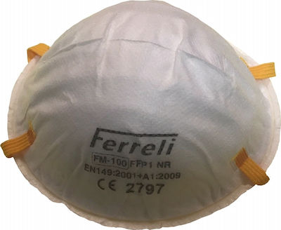 Ferreli Mască de Lucru cu Filtru de Protecție FFP1 FM-100 1buc