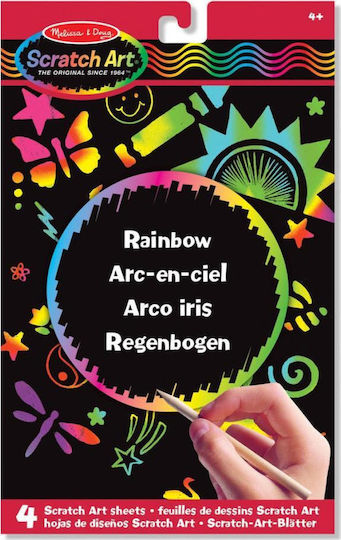 Melissa & Doug Painting Scratch Art Rainbow for Children 4+ Years