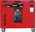 Geotec GTD-9000S Γεννήτρια Πετρελαίου με Μίζα, Ρόδες και Μέγιστη Ισχύ 9kVA
