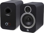 Q-Acoustics 3030i Ζεύγος Ηχείων Hi-Fi Βιβλιοθήκης 75W 2 Δρόμων Π20xΒ32.9xΥ32.5εκ. Μαύρο