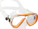 CressiSub Kids' Diving Mask Estrella Jr Clear/Orange Orange DN350085