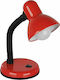 GloboStar Student Office Lamp with Flexible Arm for Socket E27 in Red Color