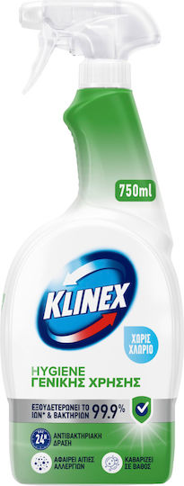 Klinex 4 σε 1 Cleaning Spray General Use Disinfectant 750ml