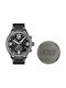 Tissot Chrono XL Uhr Chronograph mit Schwarz Lederarmband