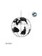 GloboStar Earth Pendant Light Black Grid with Socket E27 41x41x40cm