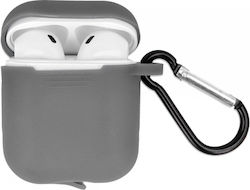 Senso Silicone Case with Keychain Gray for Apple AirPods