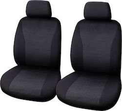 Carpoint Front Covers 4 Pieces Polyester Vienna Black