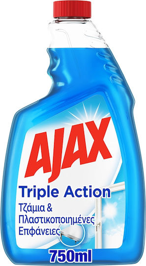 Ajax Triple Action Rezervă pentru Lichid de Curățare pentru Geamuri 1x750ml