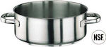 Paderno Series 1000 Stainless Dutch Oven Capacity 3.7lt with Diameter 24cm and Height 8cm.