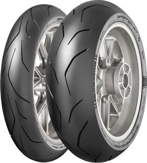 Dunlop Sportsmart TT 120/70ZR19 60W Fără Cameră De Aer / TT Sport Anvelopă Pentru Motociclete Partea Din Față