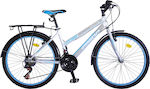 Umit Elegance 24" Λευκό Ποδήλατο Πόλης με 21 Ταχύτητες