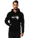 Sweatshirt mit Kapuze Schwarz