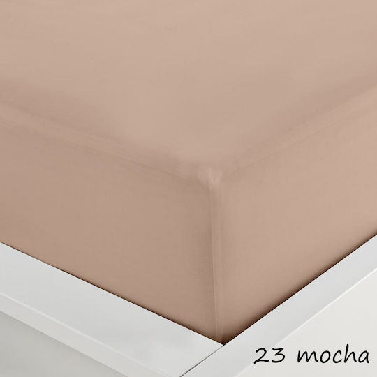 Sunshine Sheet Super-Double with Elastic 160x200+20cm. Menta 152 Mocha 23