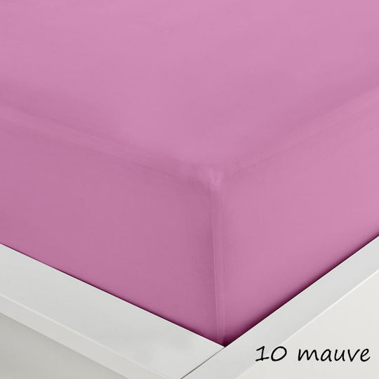 Sunshine Sheet Semi Double with Elastic 120x200+20cm. Menta 152 Mauve 10