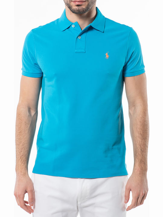 Ralph Lauren Ανδρικό T-shirt Polo Γαλάζιο