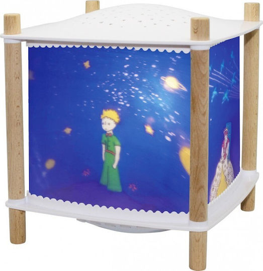 Trousselier Drehend Kinderprojektorlampe Kleiner Prinz mit Sternenprojektion Blau 17x17x19εκ.