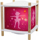 Trousselier Led Περιστρεφόμενο Παιδικό Φωτιστικό Projector Ballerina με Προβολή Αστεριών Ροζ