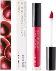 Korres Morello Matte Lasting Lip Fluid Long Las...