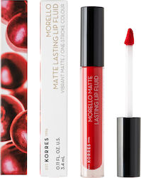 Korres Morello Matte Lasting Lip Fluid Long Las...