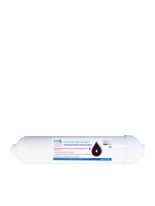 Fit Aqua Water Filter Replacement Reverse Osmosis (RO) made of Activated Carbon 10" GAC Post Inline
