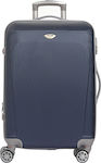 RCM 8038 Large Travel Suitcase Hard Navy Blue with 4 Wheels Height 77cm.