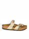 Birkenstock Mayari Birko-Flor Women's Flat Sandals Anatomic In Gold Colour