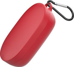 Silicone Case with Keychain Red for Xiaomi AirDots