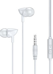 Remax RW-106 In-ear Handsfree με Βύσμα 3.5mm Λευκό