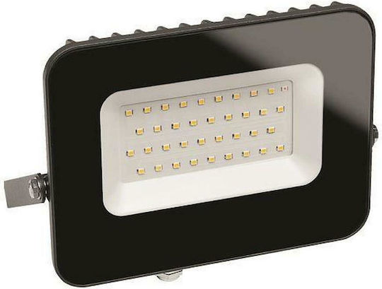 Eurolamp Wasserdicht LED Flutlicht 50W Natürliches Weiß 4200K mit Fotoküttaro IP65