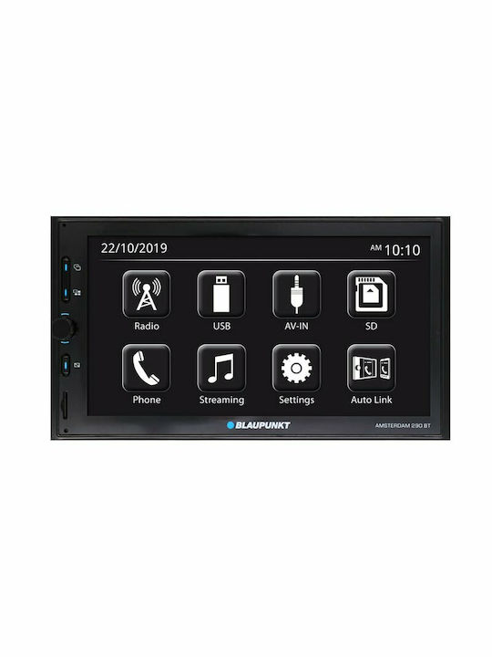 Blaupunkt Amsterdam 290 BT Ηχοσύστημα Αυτοκινήτου Universal 2DIN (Bluetooth/USB) με Οθόνη 6.8"