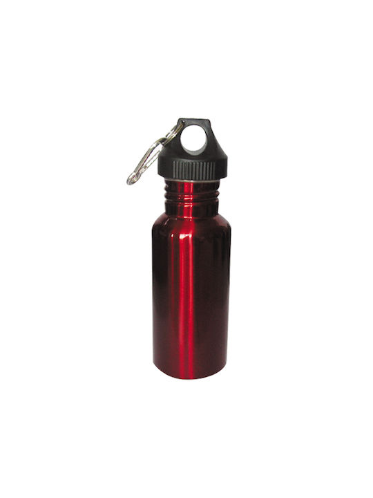 Panda Παγούρι Αλουμινίου 500ml Ασημί Metal