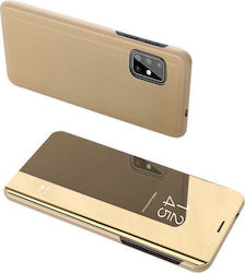 Hurtel Clear View Plastic Book Gold (Galaxy S20+)