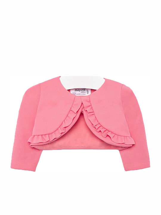 Kids Bolero Knitted Pink