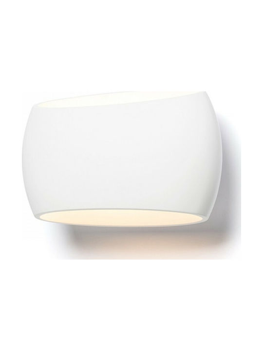 Rendl Light Studio Verita Modern Wall Lamp with Socket E27 White Width 30cm