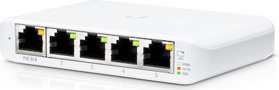 Ubiquiti USW Flex Mini Gestionat L2 PoE+ Switch cu 5 Porturi Gigabit (1Gbps) Ethernet