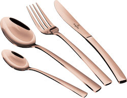 Berlinger Haus Mirror Line Cutlery set Rose Gold Collection 24pcs