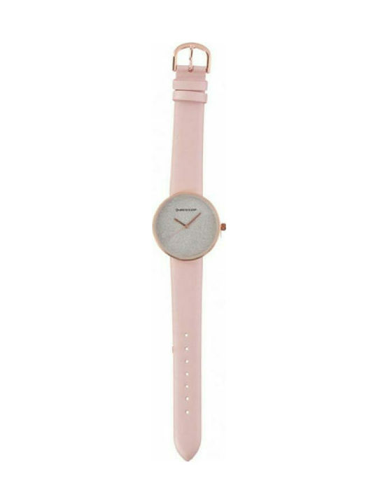 Dunlop Uhr mit Rosa Kautschukarmband