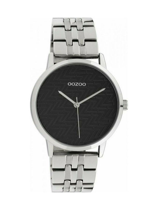 Oozoo Uhr mit Silber Metallarmband