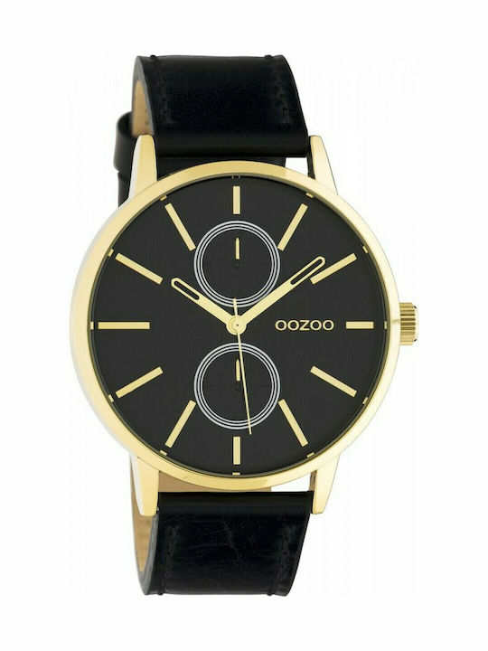 Oozoo Timepieces Women's Watch with Black Leath...