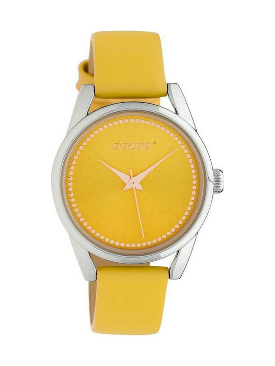 Oozoo Junior Watch with Yellow Leather Strap