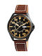 Just Watch Watch with Brown Leather Strap JW20113-001