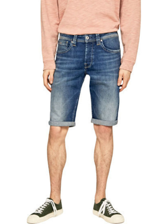 Cash Men's Shorts Jeans Blue