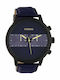 Oozoo Timepieces Men's Watch 50mm Battery with Blue Leather Strap