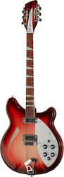 Rickenbacker 360/12 Σετ Ηλεκτρική Κιθάρα Semiacoustic με Θήκη Κόκκινη
