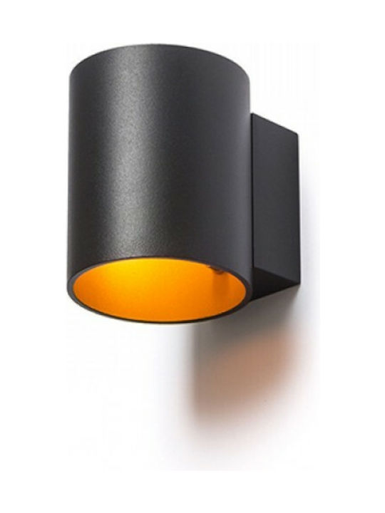 Rendl Light Studio Tuba W Lamp Wall Black 8.2x8.2cm